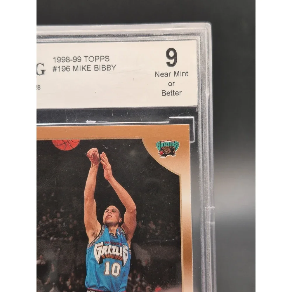 1998-99 Topps Mike Bibby #196 Rookie (RC) BCCG 9 Vancouver Grizzlies